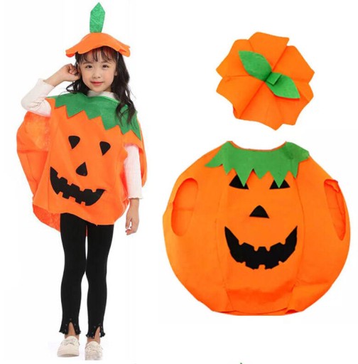 HALLOWEEN Outfit Maškarný karnevalový kostým pre deti Súprava TEKVICE