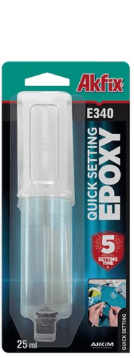 Akfix E340 epoxidové lepidlo 25ml injekčná striekačka
