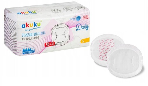AKUKU ABSORBNÉ LAKTAČNÉ VLOŽKY 60 ks A0160