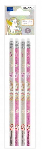 ceruzka s gumou HB UNICORNS STARPAK 490989 GREY