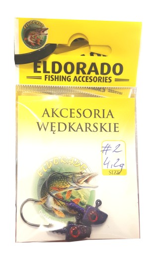 ELDORADO TROJUHOLNÍKOVÉ JIGOVÉ HLAVY 4,2G HÁK #2 FIOL