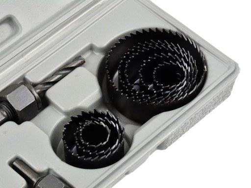 ČIPKOVÁ DIERKA NA DREVO 11 ks. 19-64mm GEKO