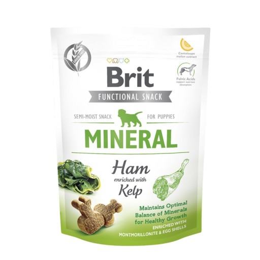 BRIT MINERAL funkčná pochúťka pre psov Šunka s kelom 150g