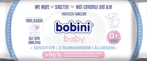 Bobini Sensitive vlhčené obrúsky pre deti