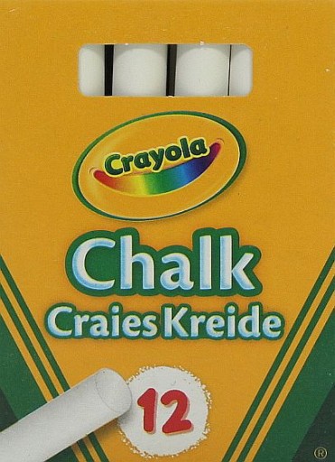 Bezprašná biela krieda 12 ks
