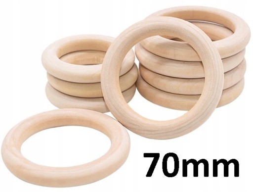 Drevený prsteň vlastnoručne vyrobený 70mm 1ks