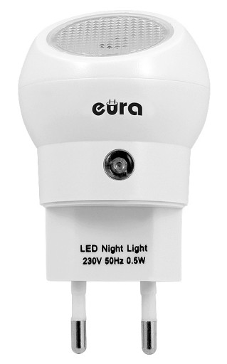LED NOČNÁ LAMPA EURA ML-02A3 ~230V do zásuvky