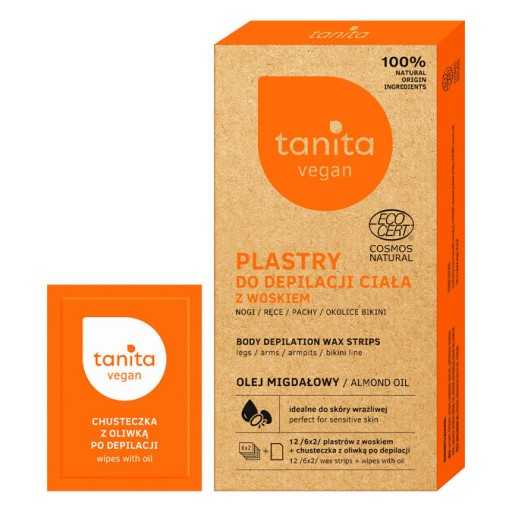 Tanita Vegan, Telové depilačné pásiky s olejom