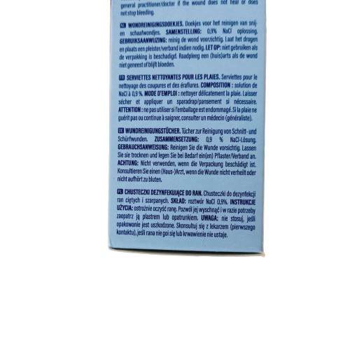 DEZINFEKČNÉ Utierky na čistenie rán 10 ks NaCl 0,9% VITALIO