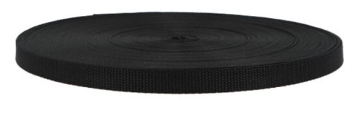 Páska na prenášanie koženého popruhu 1cm Čierna 10mm 5m