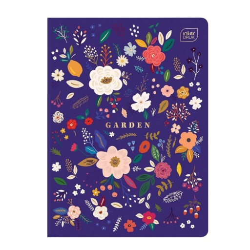 Mriežkový zápisník A5 s 96 listami Interprint HS GARDEN