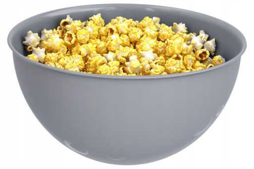 Plastová misa s vrchnákom na chipsy, šaláty, gril, šedá misa, VEĽKÁ, 3L