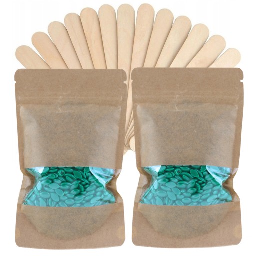 Sada 2x tvrdý depilačný vosk ItalWax SANDALWOOD + špachtličky