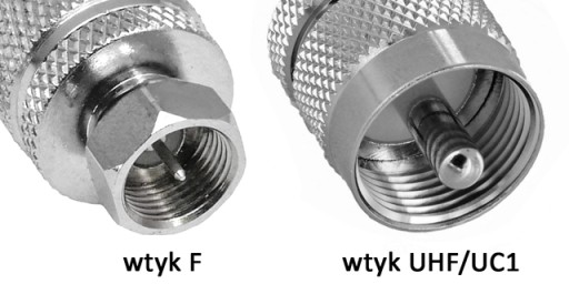 UHF/UC1/wt-F/wt 50Ohm RF anténny adaptér