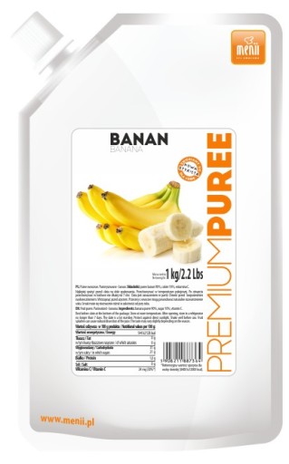 PREMIUM PUREE MUSSE DRUŽINA BANÁNOVÉ DEZERTY TORTY NÁPOJE