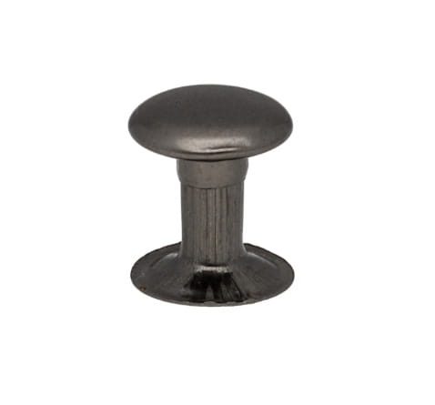 Koženkový nit 12x15mm tmavý nikel 50 ks