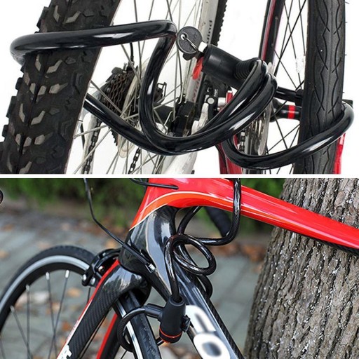 BIKE LOCK LOCK BEZPEČNOSTNÁ REŤAZ KÁBEL NA BICYKEL DLHÝ 1 m
