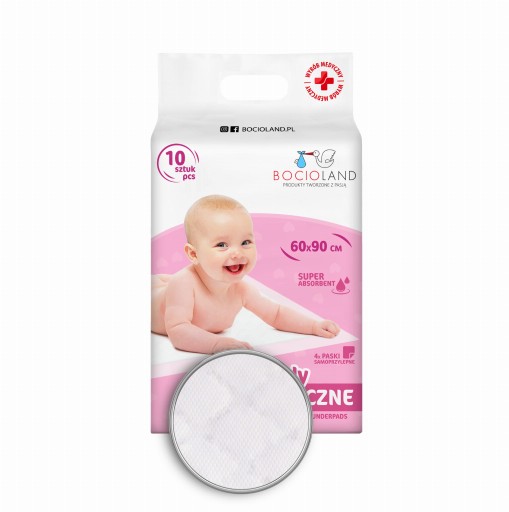 JEDNORÁZOVÉ HYGIENICKÉ ABSORPČNÉ PODLOŽKY 60X90 CM 10 KS. BOCIOLAND