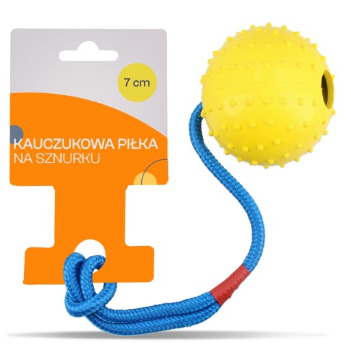 LOPTIČKA pre PSA 7 cm TOY TUGGER String Hryzadlo SILNÁ ÚSTUPOVÁ RÚČKA