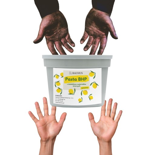 Pasta BOZP na umývanie rúk, PIESOK, citrón, 1,5 kg
