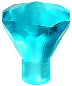 LEGO DIAMOND CRYSTAL LIGHT BLUE 30153 2 KS