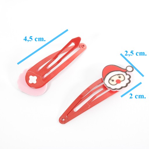 Santa Clauses sponky do vlasov vianočné ozdoby