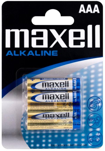 Alkalické alkalické batérie AAA LR03 Maxell 4 ks