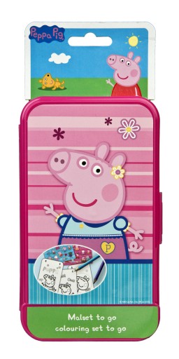 Mini PEPPA PIG farbiaca sada v kufríku