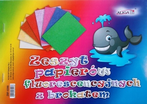 Fluorescenčný trblietavý papier B-5 ZBF-0266