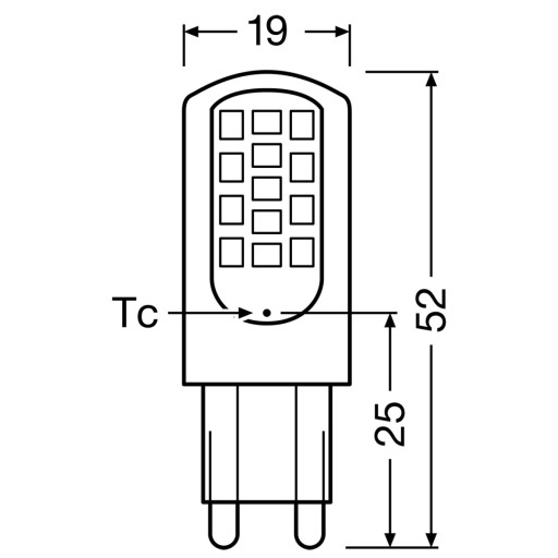 G9 LED žiarovka CAPSULE 4,2W = 40W 2700K OSRAM