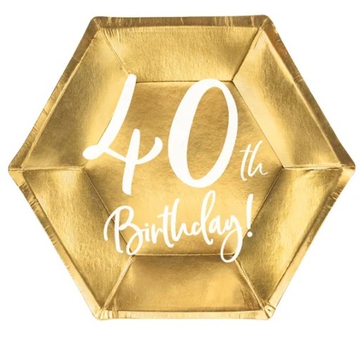 Taniere 40th Birty Gold 20 cm