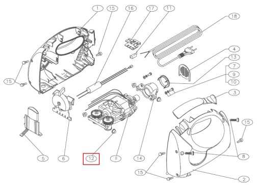 Tlmič 171.1008 motora miešačky Zelmer orig.