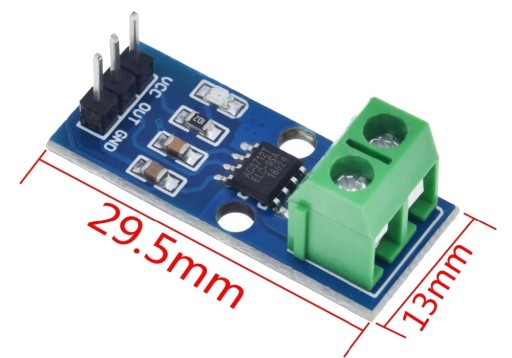 498 Modul merania prúdu ACS712 - 5A - Arduino