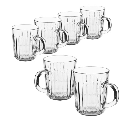 Sada 6 pohárov na kávu a čaj s ušami Altom Design Venus 230 ml