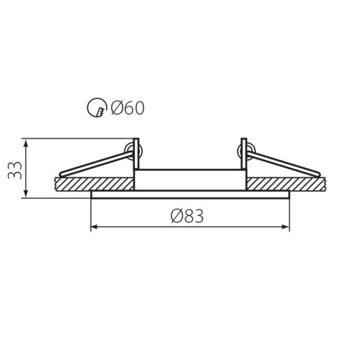 ALOR DSO-B 26791 Kanlux okrúhle svietidlo pevné