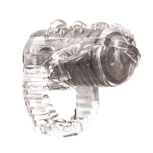 Ring-Vibračný návlek na jazyk Rings Teaser Transparent