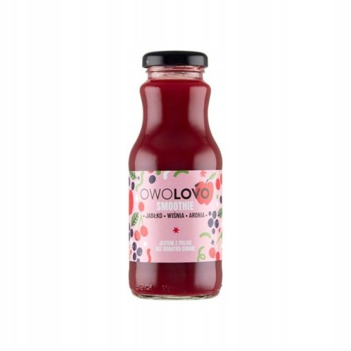 OWOLOVO Smoothie Jablková čerešňa arónia 250ml