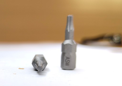 TX10 TORX 10 bitov nerezový skrutkovací bit GROT 1/4