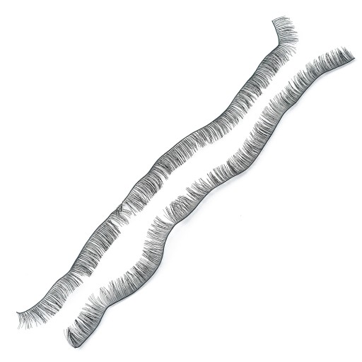 Riasy pre hračky, bábiky, vlákno, čierne, 195x8mm, 4ks