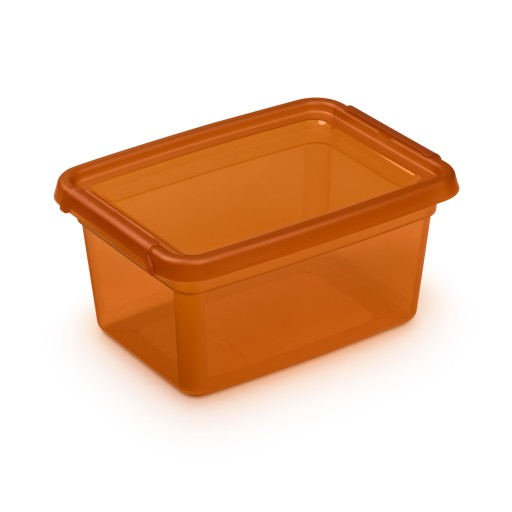 Plastová nádoba s krytom BaseStore Amber pokladnička 1,5l