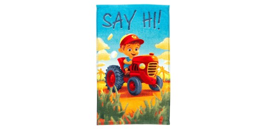 Osuška do škôlky 30x50 Zvieratá farmársky traktor malý farmár