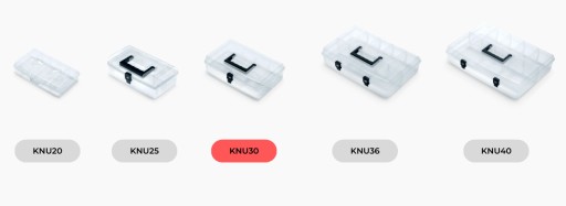 Organizér KNU30 Skrutkovací box s 5 priehradkami