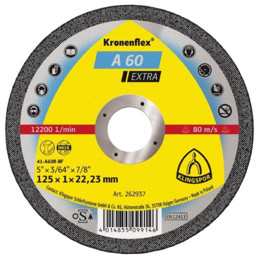 Klingspor plochý rezací kotúč na kov 125x1mm
