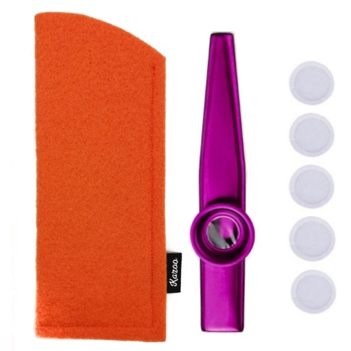 Fialové PUZDRA KAZOO Orange + MEMBRÁNA