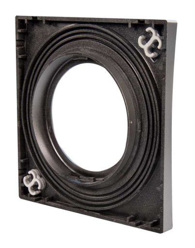 KONEKTO štvorcový strieborný LED rám LSR-SK-X1