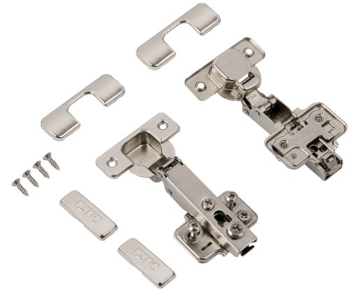 Prekryvný nábytkový pánt, 3D regulácia, 2 ks - C82-3D/0* 2W B-S STYLISH AMIX