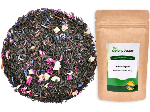 PARADISE GARDEN Čierny čaj papája, mango - 100g