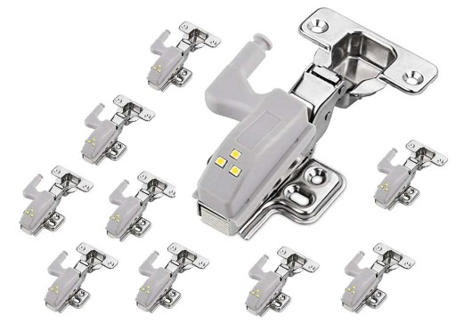 3 LED 0,5W CW svietidlo na pánt skrine, dvierka