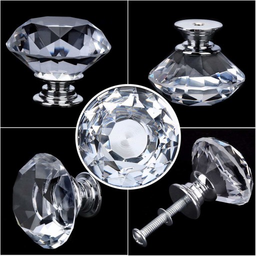 NÁBYTKOVÁ KĽÚČKA CRYSTAL rukoväť 40mm briliant