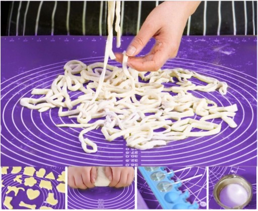 VEĽKÝ SILIKÓNOVÝ STÔL, KUCHYŇSKÁ PODLOŽKA, S ROZMERY